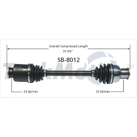 Surtrack Axle Cv Axle Shaft, Sb-8012 SB-8012
